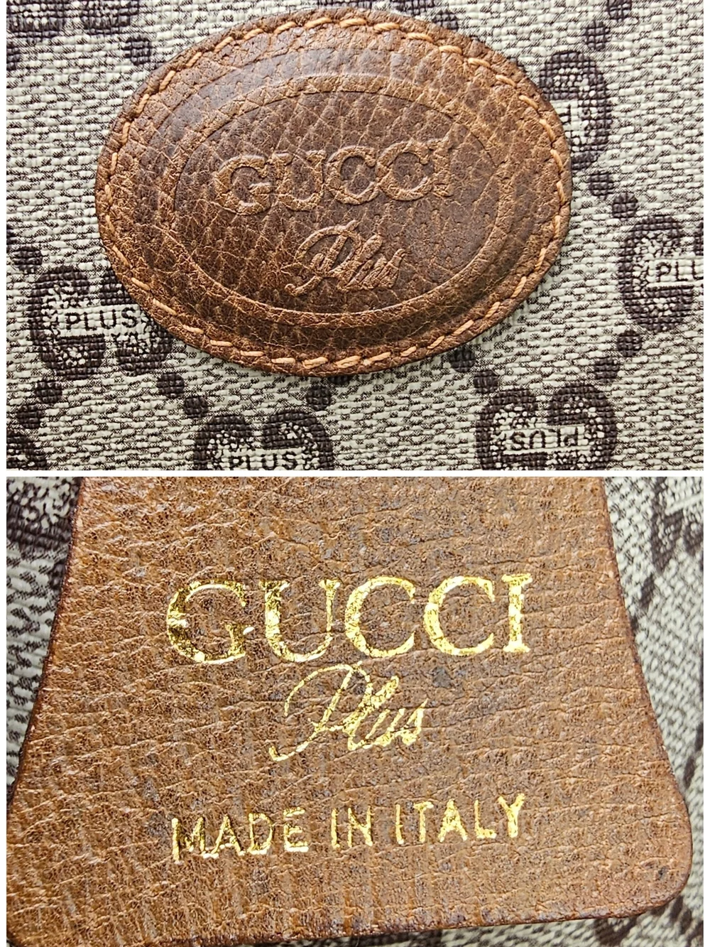 GUCCI PLUS GG Monogram Coated Leather Shoulder Tote Bag With COA - Picture 15 of 16